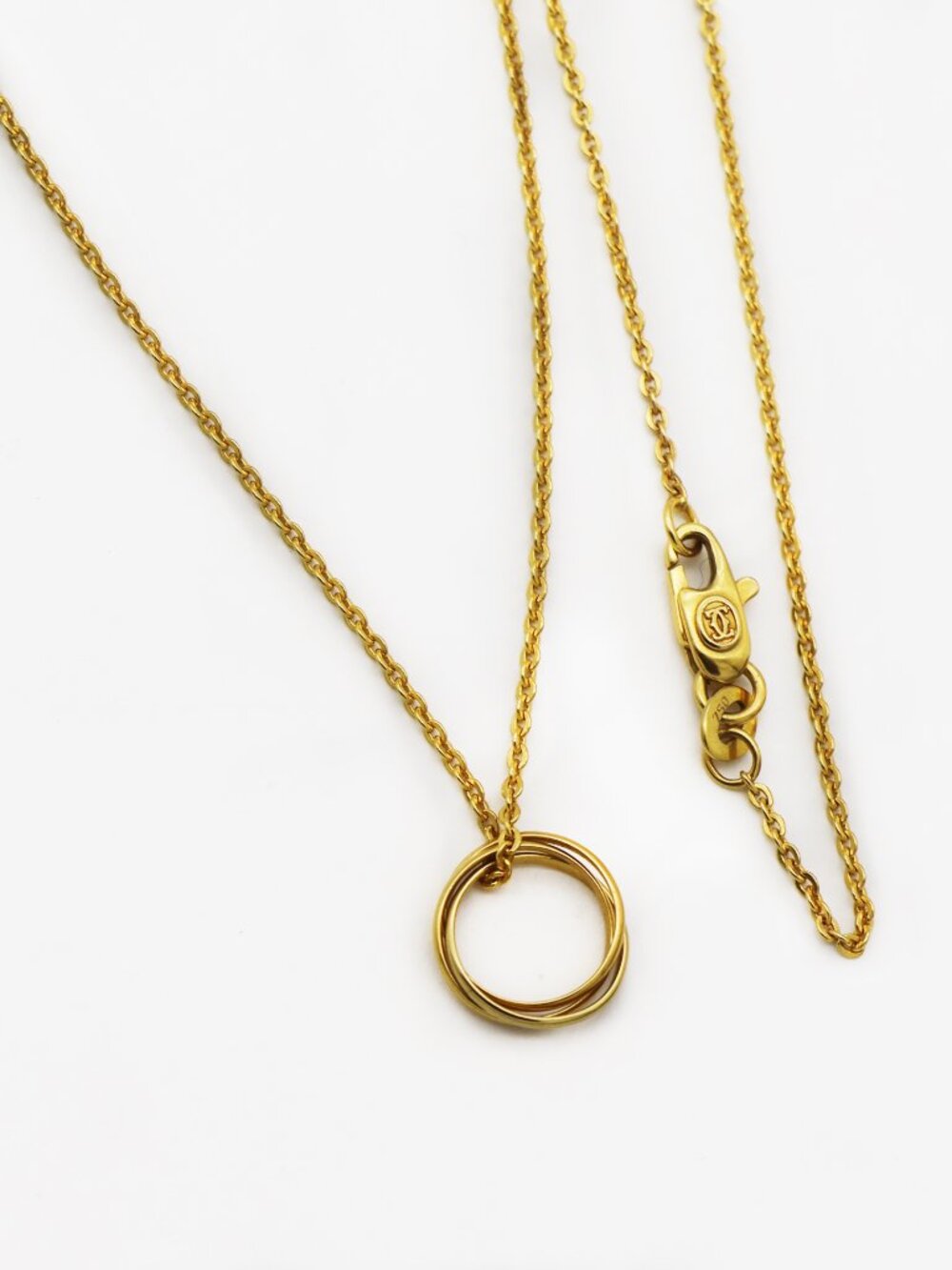 Cartier Vintage 18k Yellow Gold Trinity Necklace